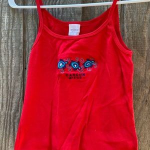 Yazbek Ella Bright Red Kids Tank W/ Turtle Trio from Cancun, Mexico